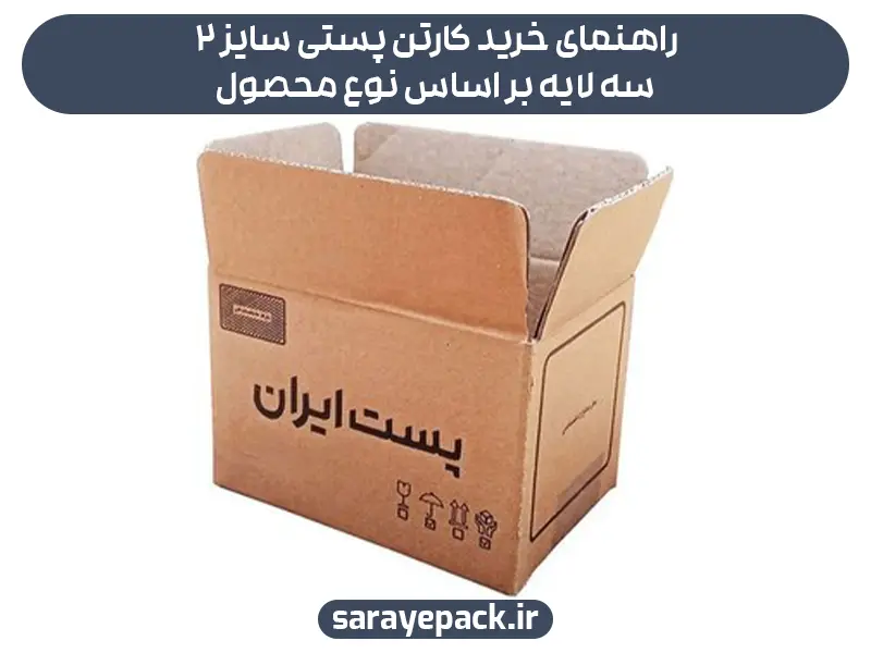 راهنمای خرید کارتن پستی سایز ۲ سه لایه بر اساس نوع محصول