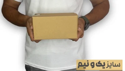 کارتن بدون چاپ 9*19 ارتفاع10 معادل 1.5 پستی