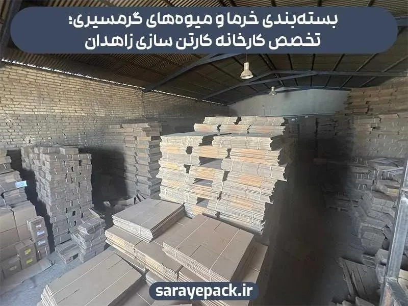 کارخانه کارتن سازی زاهدان