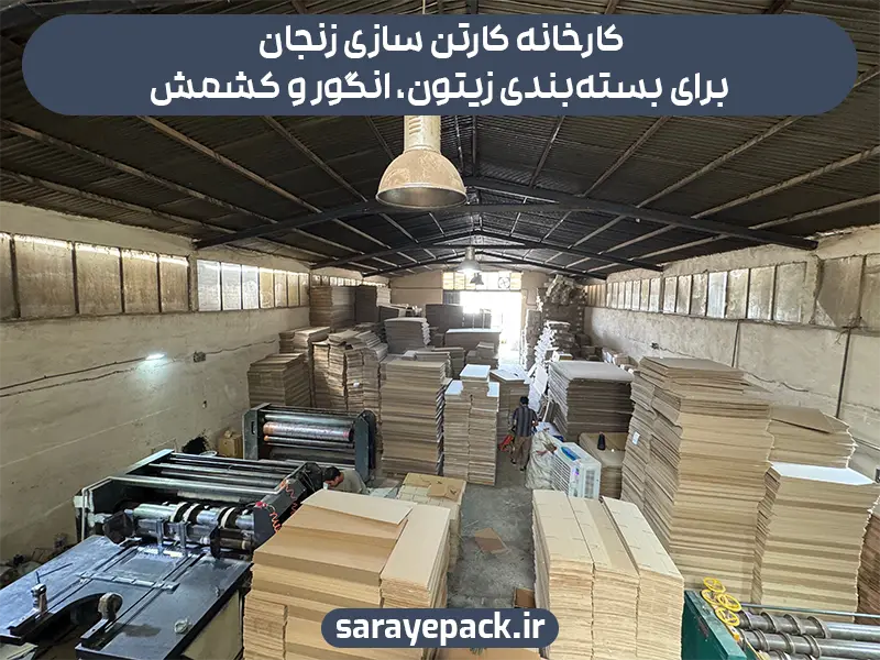 کارخانه کارتن سازی در زنجان