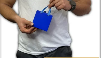جعبه جواهرات رنگ آبی مات سایز 10*10 ارتفاع 4