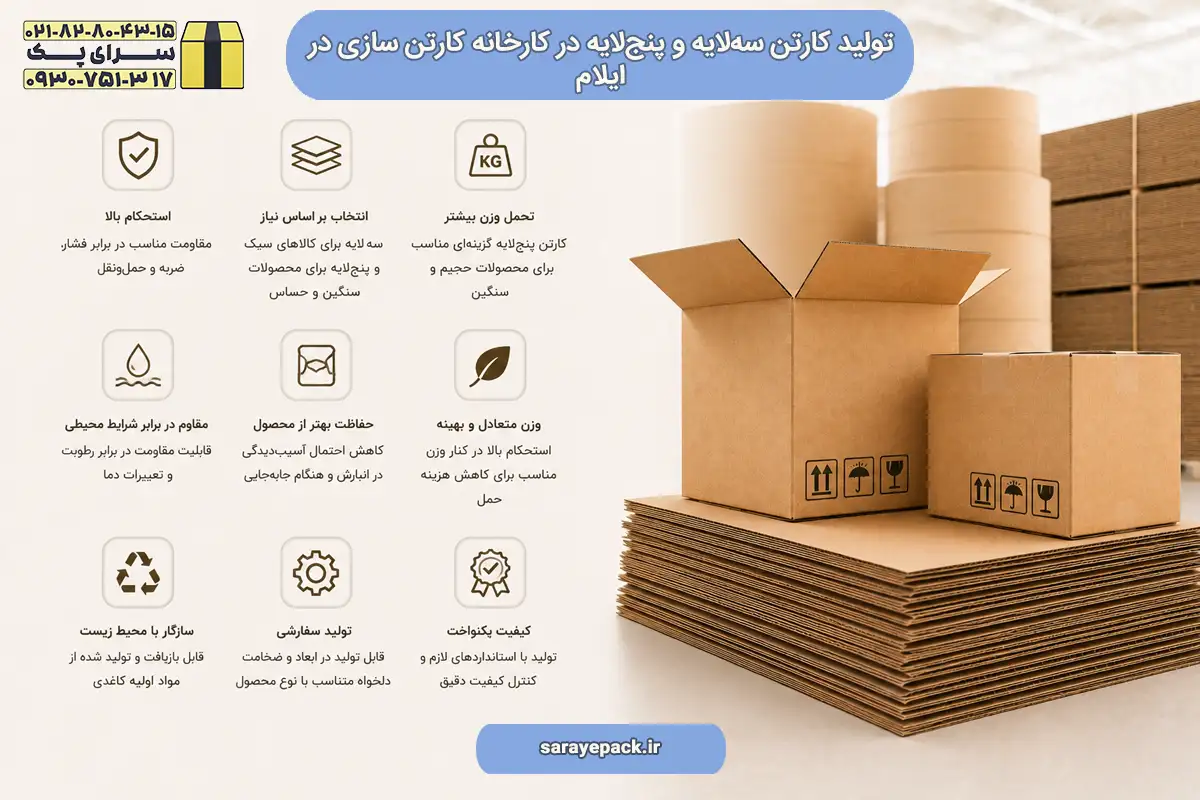 کارخانه کارتن سازی در ایلام
